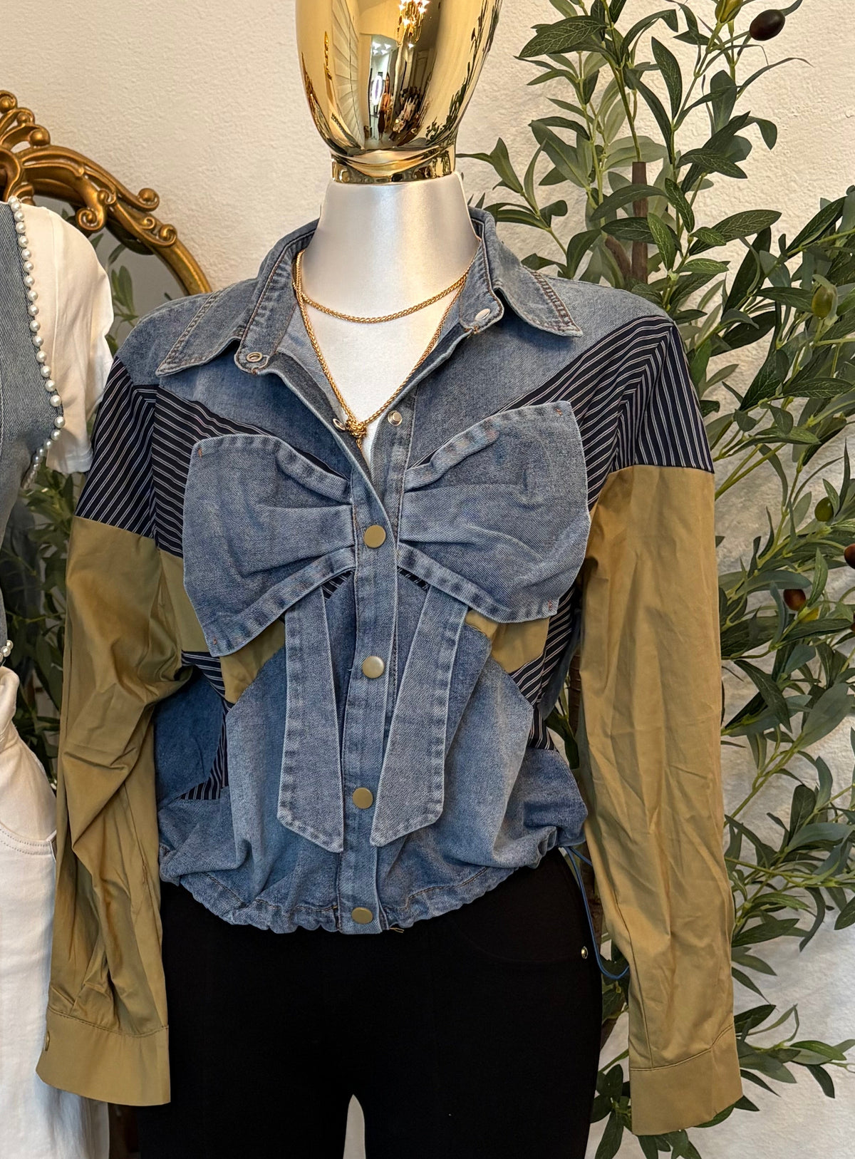 Jacket moño verde