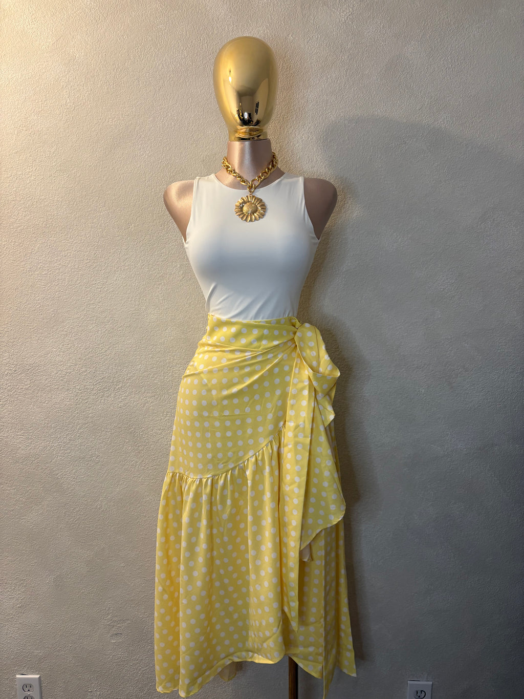 Polka Yellow Skirt