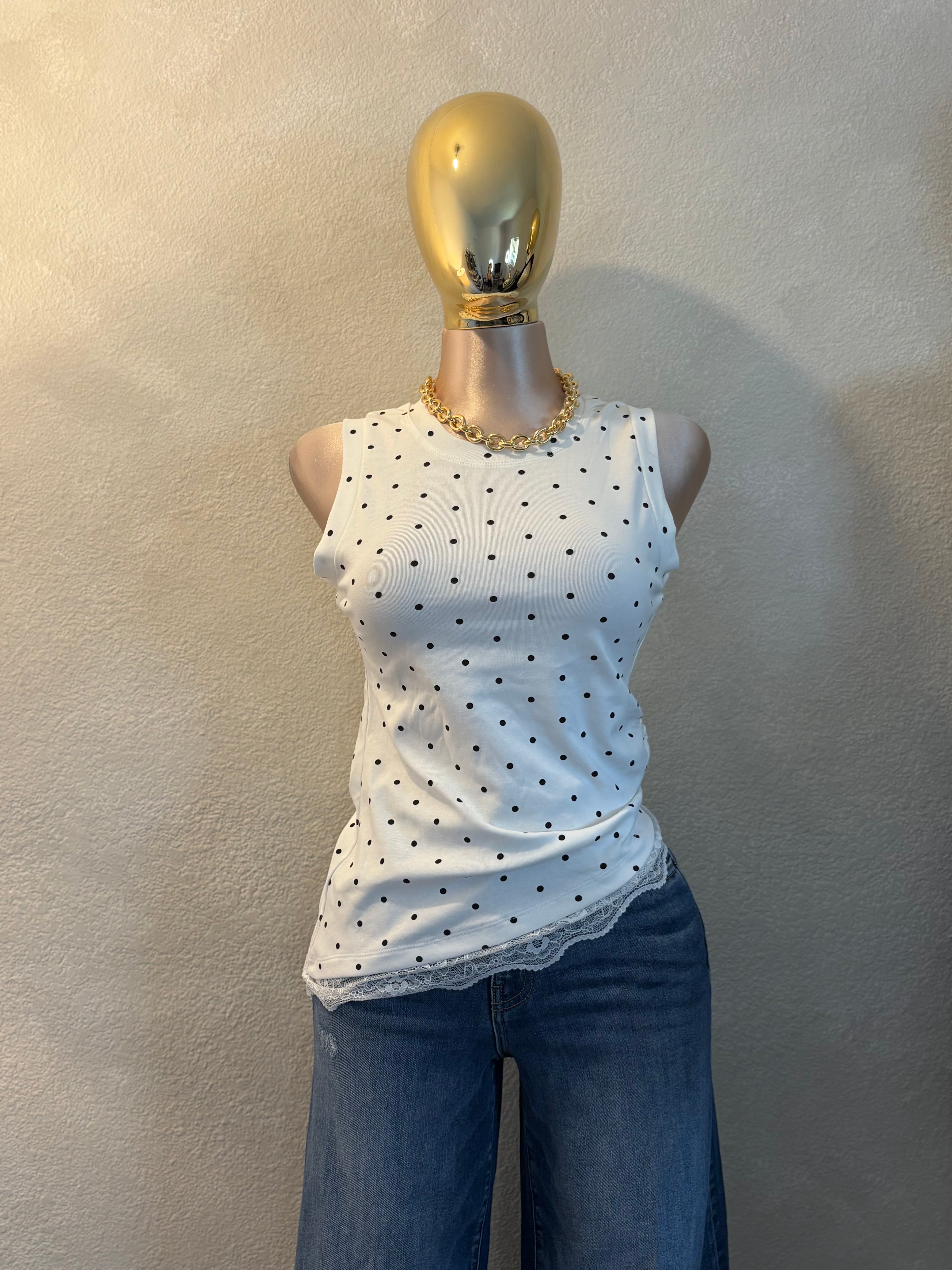 Polka Dors Top