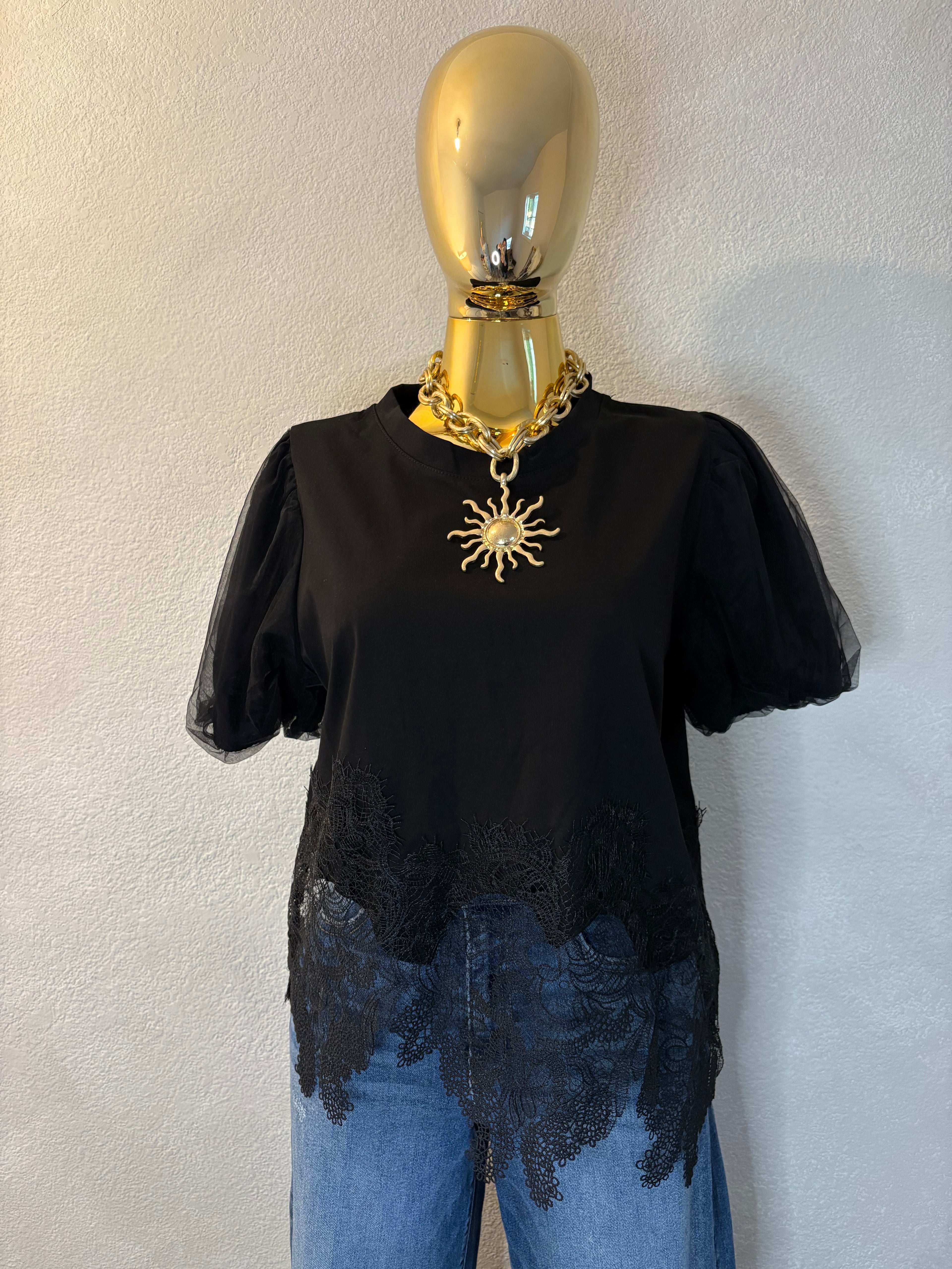 Celeste black top