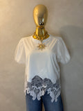 Celeste white top