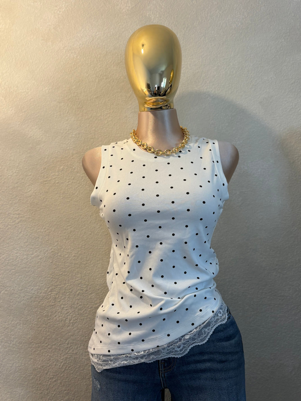 Polka Dors Top
