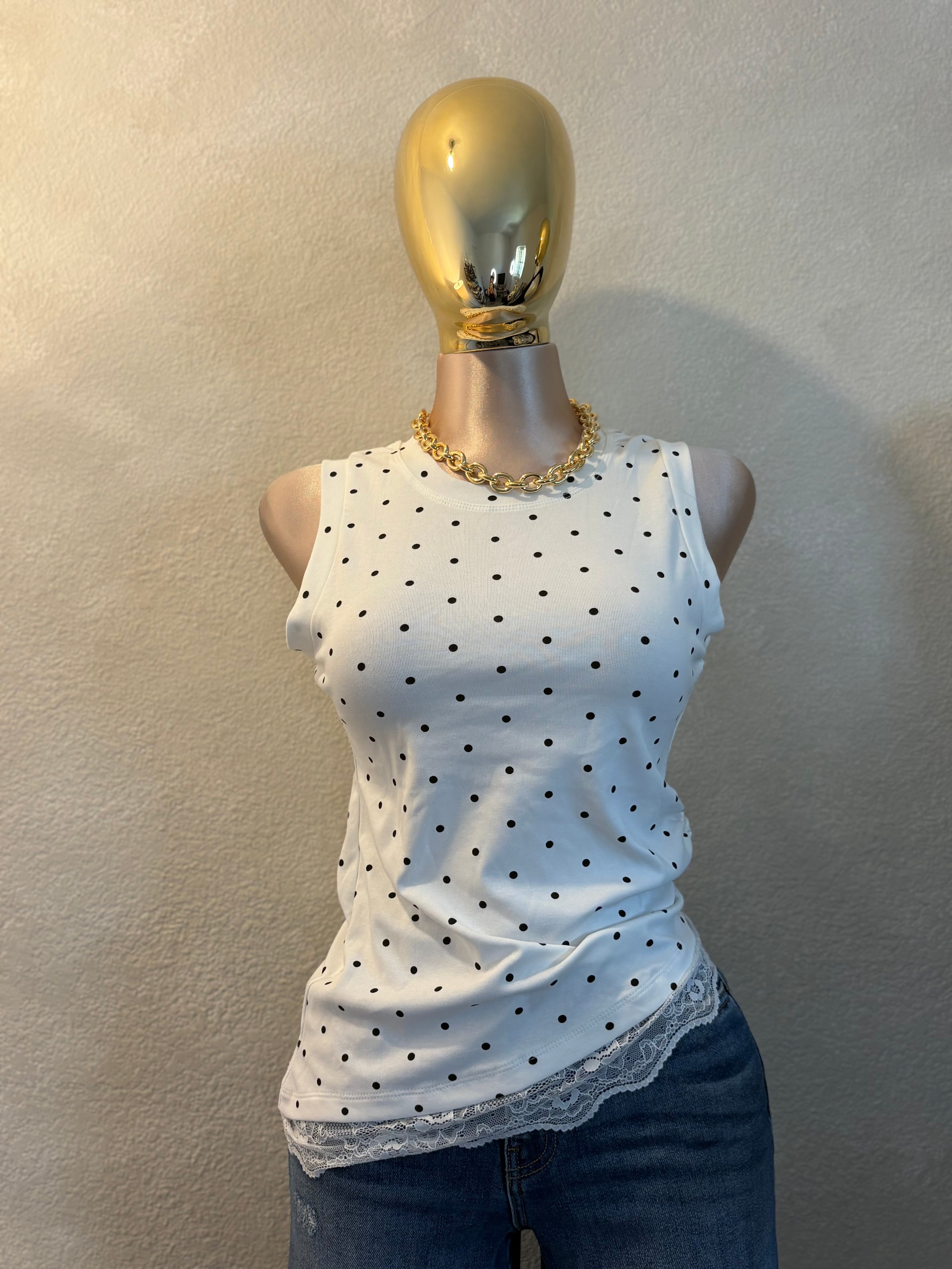 Polka Dors Top