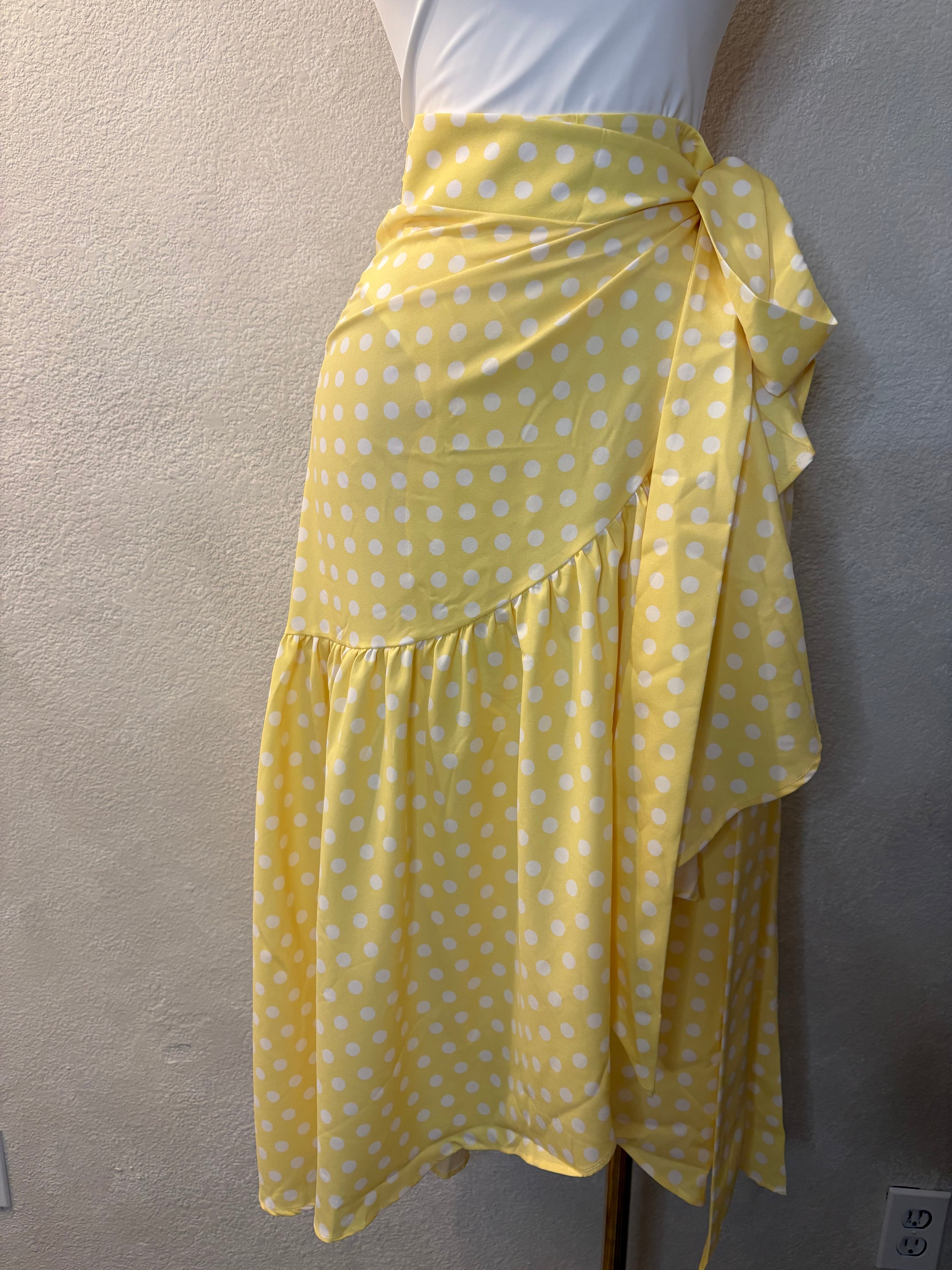 Polka Yellow Skirt