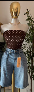 top brown con diadema