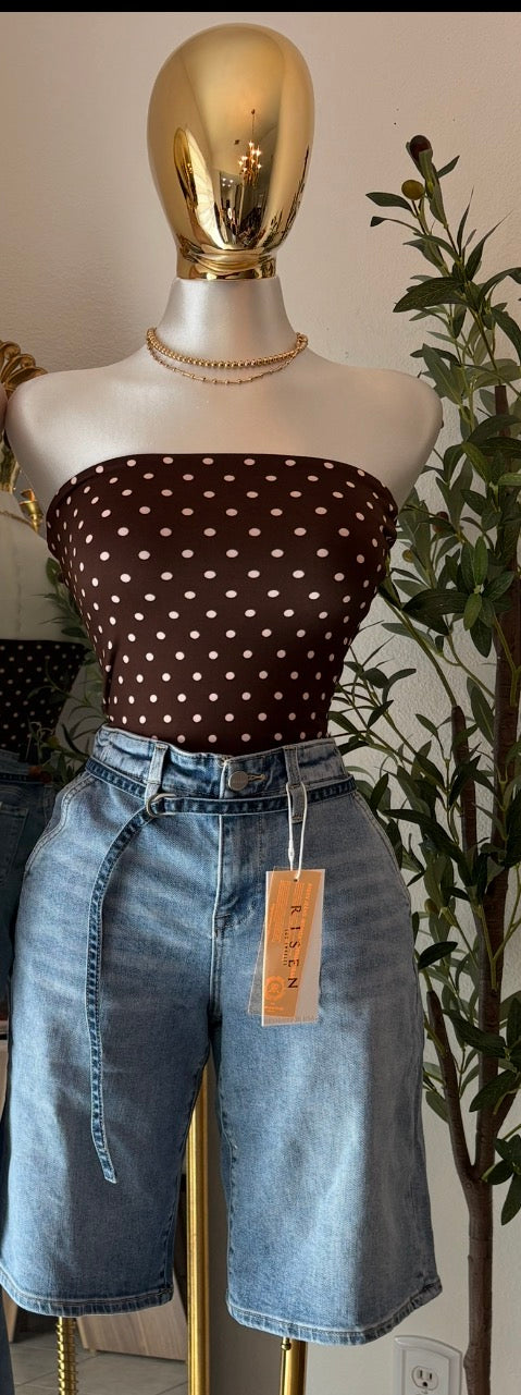 top brown con diadema