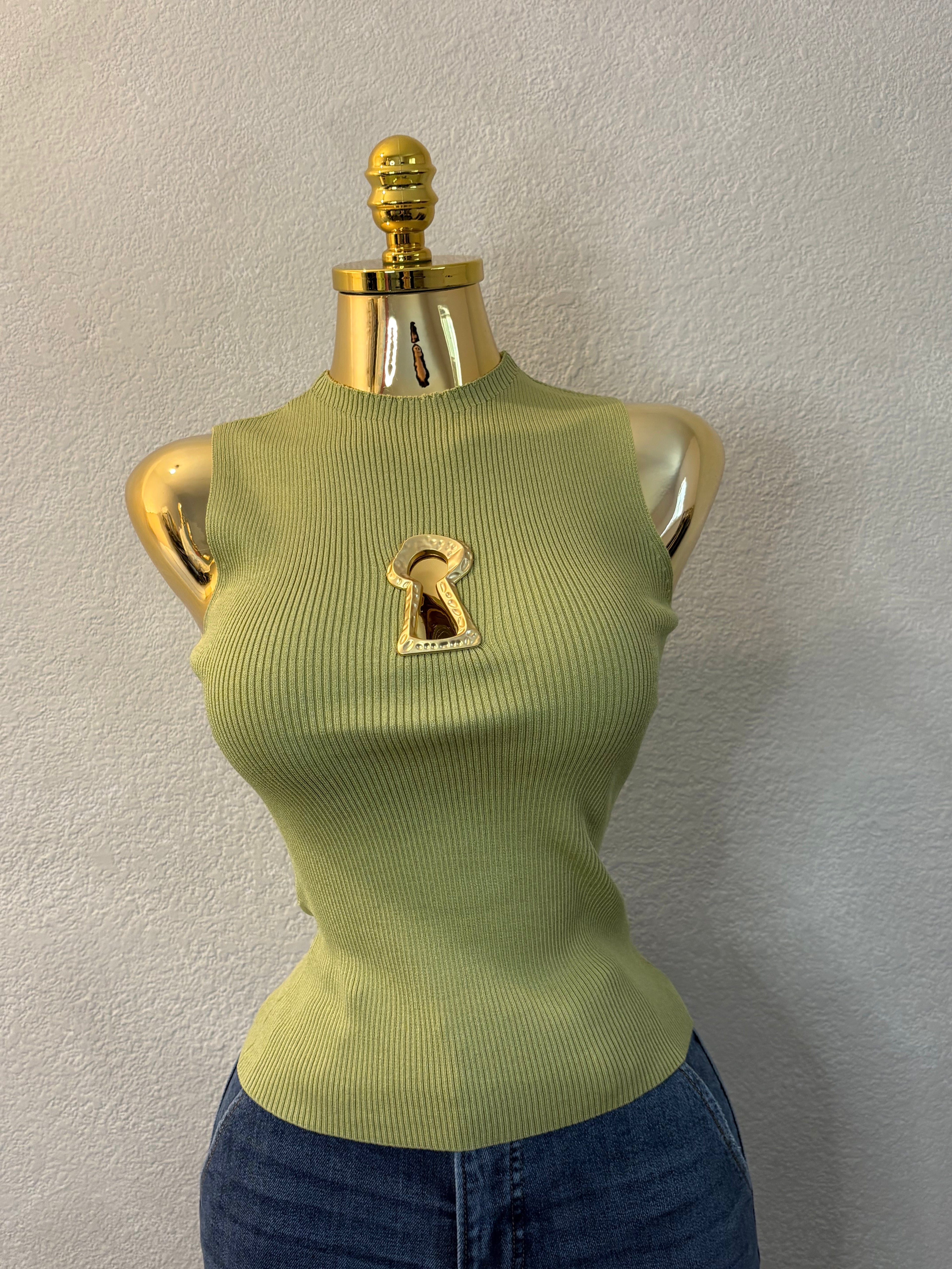 Knit Green Top