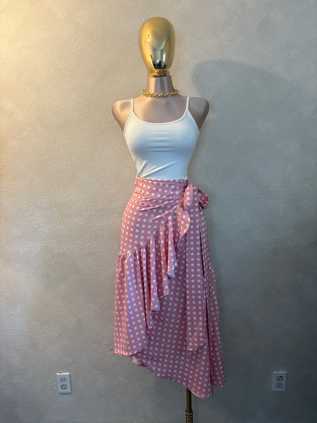 Polka Pink Skirt