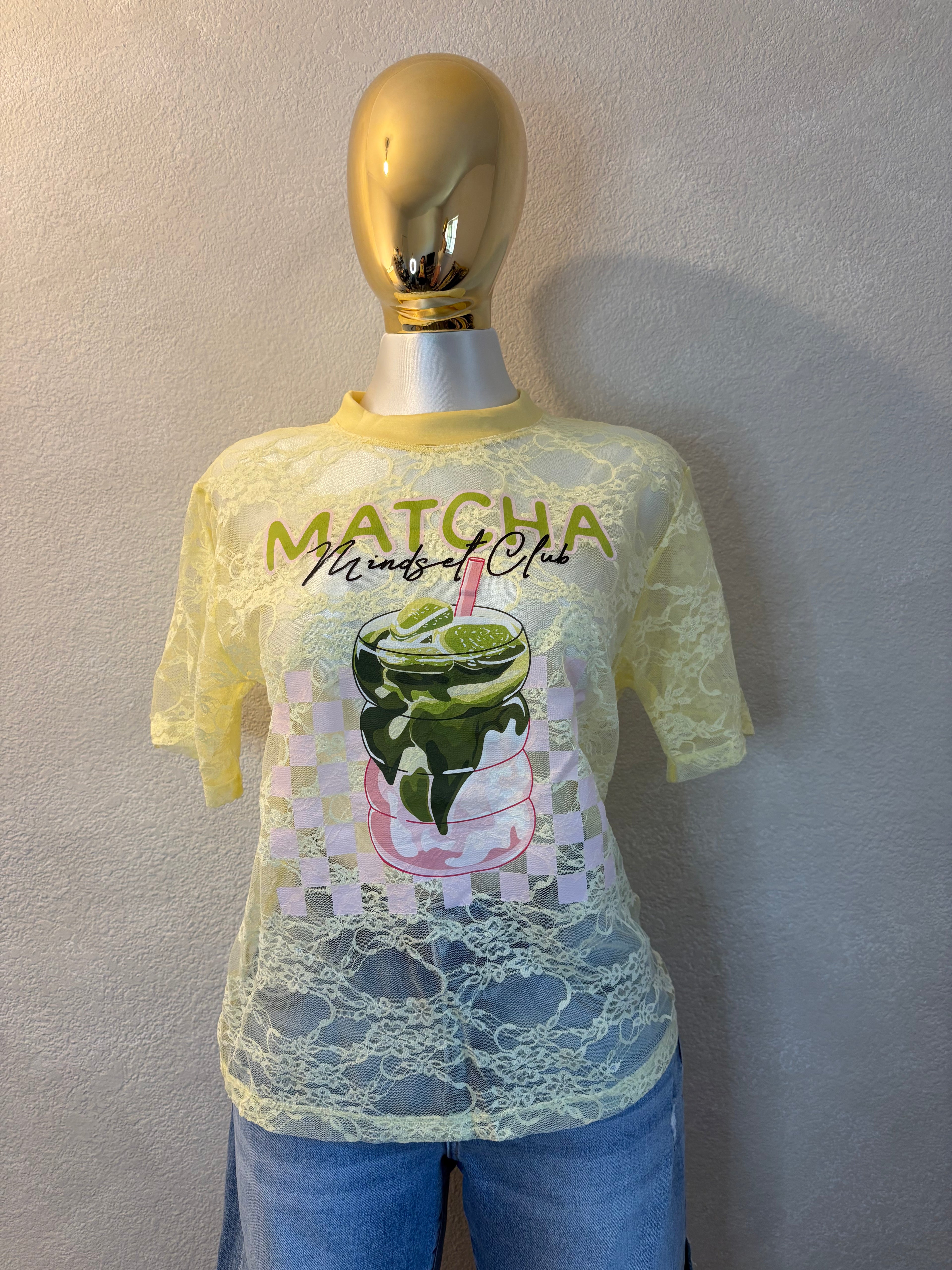 Boss Matcha Yellow Shirt